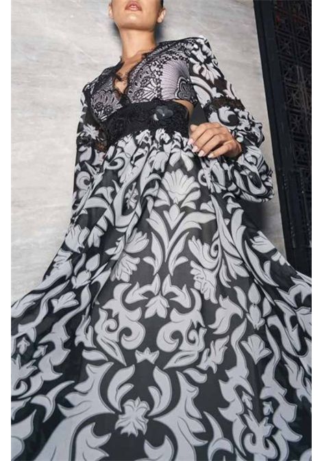 Long dress with baroque pattern MISCHALIS | dress | A4 86493